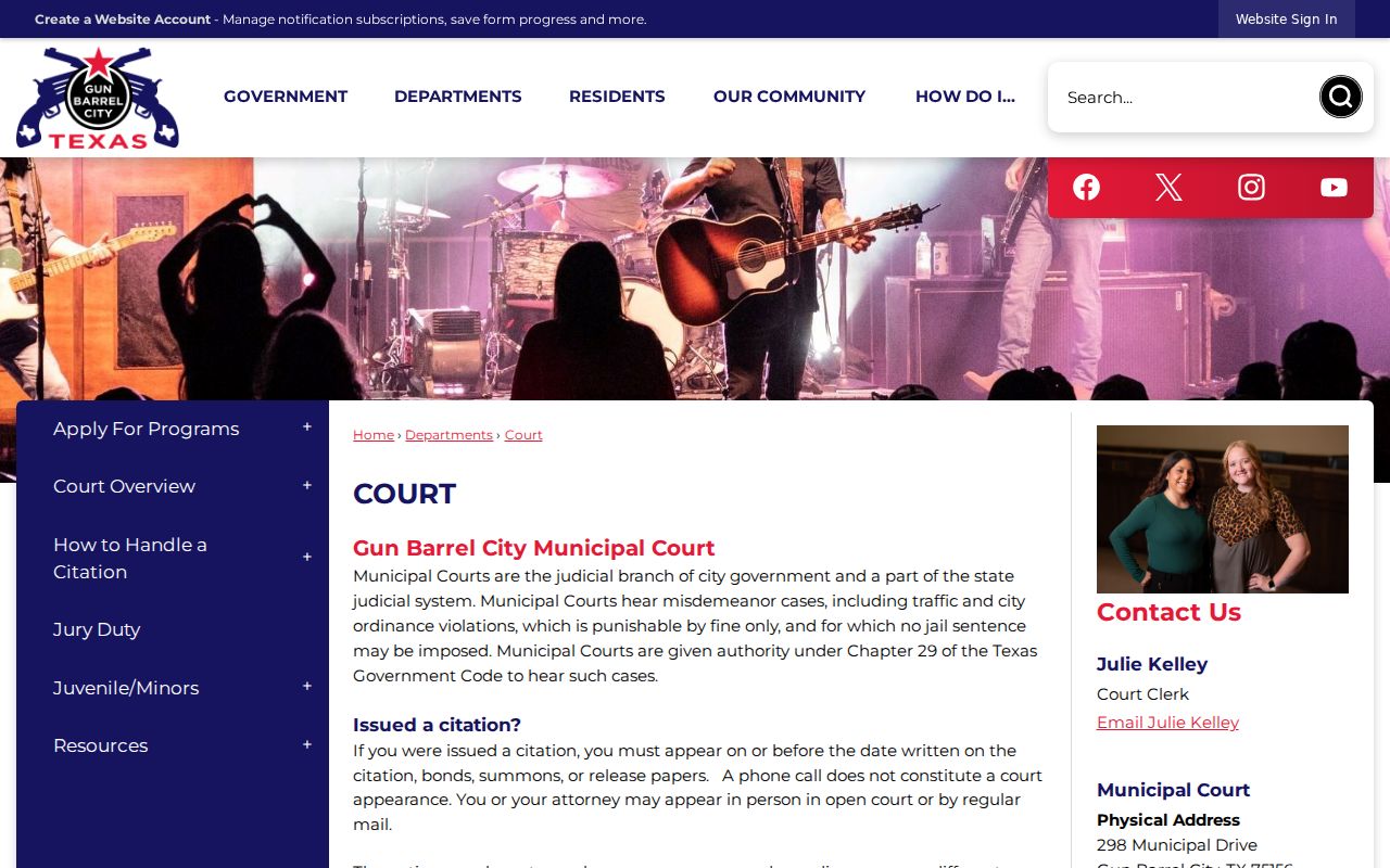Gun Barrel City Safe Harbor court information relevant to Henderson County bench warrants